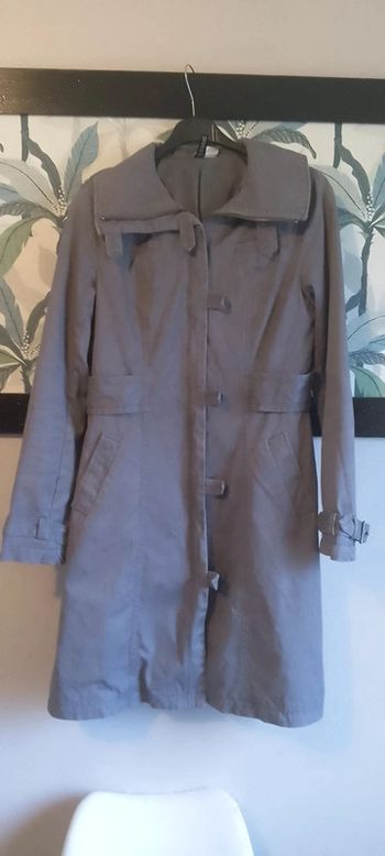 Manteau femme gris foncé épais s99