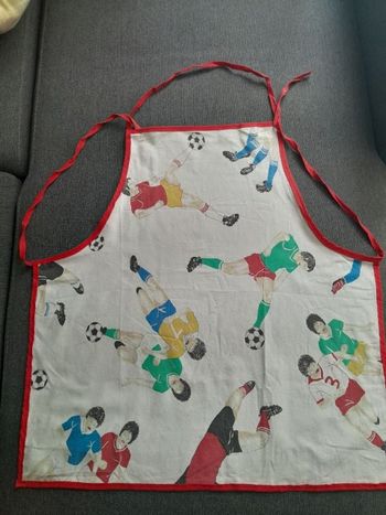 Tablier de cuisine football enfants à partir de 6ans ou petit Tablier adultes