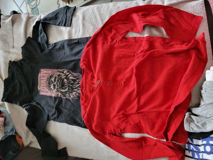 Lot de 5 tee-shirts manches longues 8 ans garçon