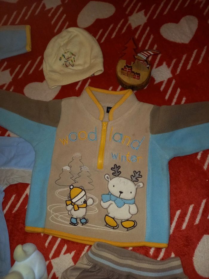 Gros Lot 🩵d'hiver 6 mois bien chaud💙 7 pièces bébé garçon 👦 - photo numéro 8