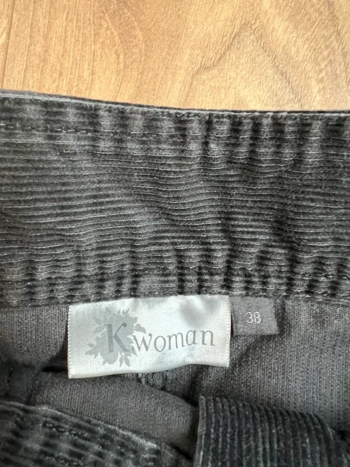 Jupe courte côtelée femme K Woman - photo numéro 4