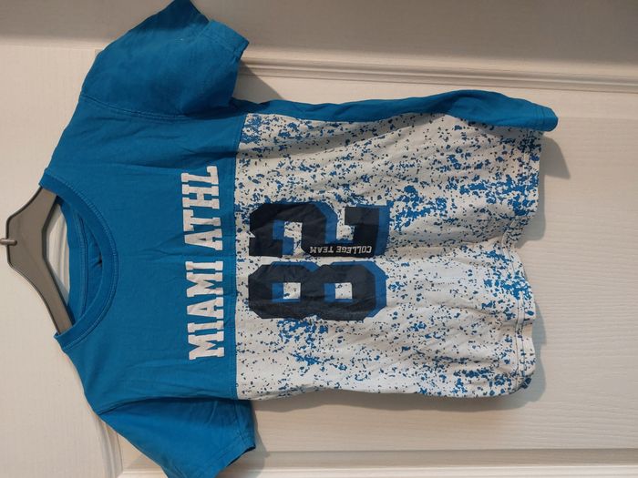 T-shirt maillot bleu 10 ans miami athl - photo numéro 1