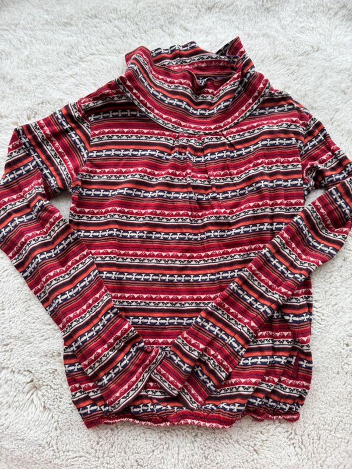 👚 sous pull - fille - terre de marins - bon état - 10 ans