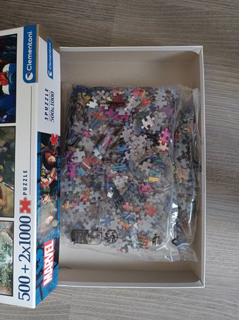 2 Puzzle Marvel 500 + 2 *1000