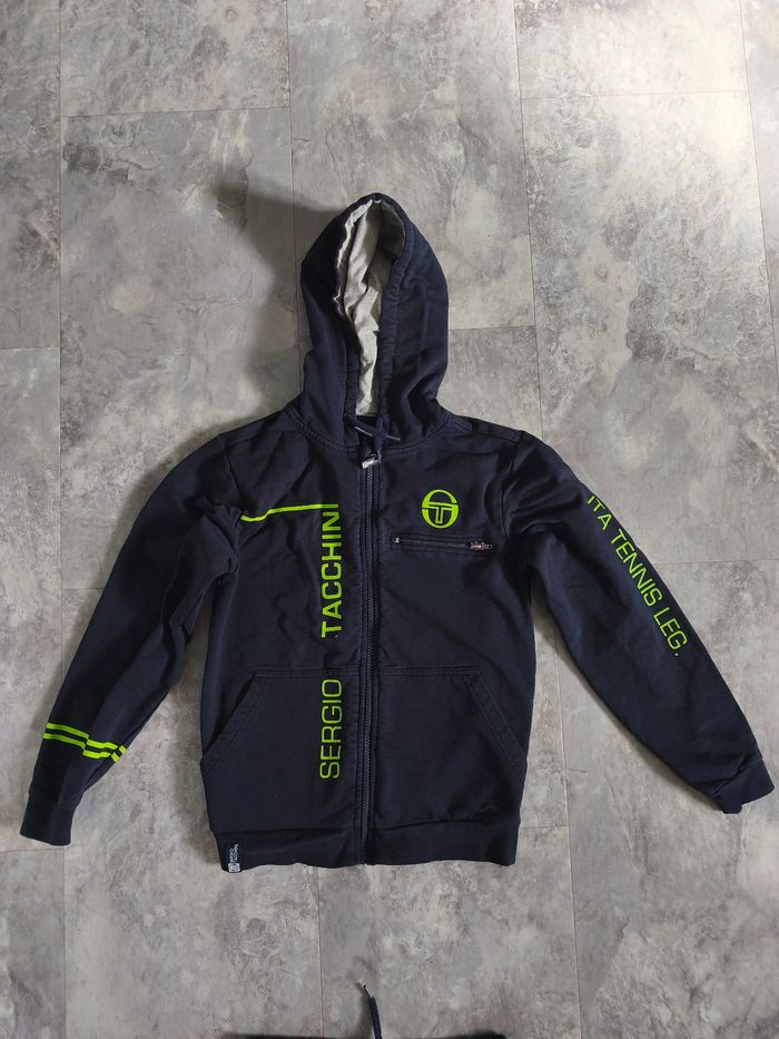 Survêtement bleu marine Sergio Tacchini taille 10 ans - photo numéro 3