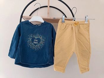 12 mois ensemble TApe a l oeil Teeshirt et pantalon