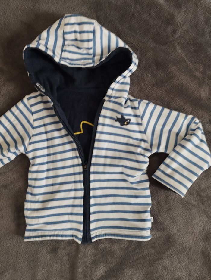 Veste réversible Obaibi requin 24 mois - photo numéro 5