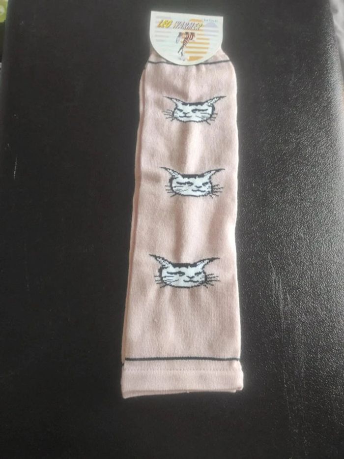 Guêtres motif chat chinois Neuves - photo numéro 2