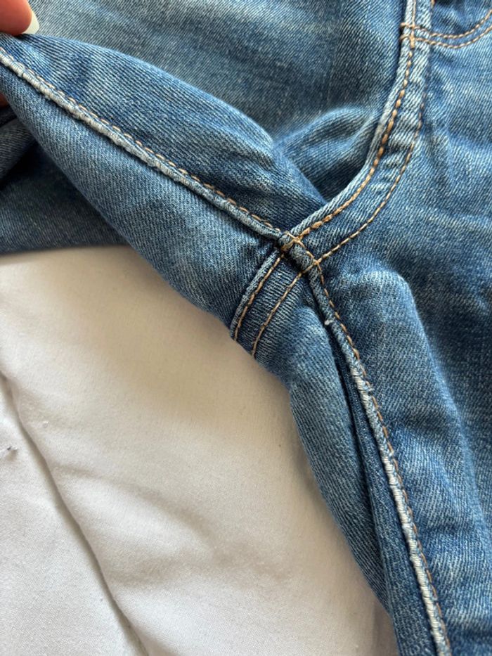 Jean Levi’s slimming skinny slim fit bleu destroy mi taille haute taille M/38 L30 - photo numéro 6