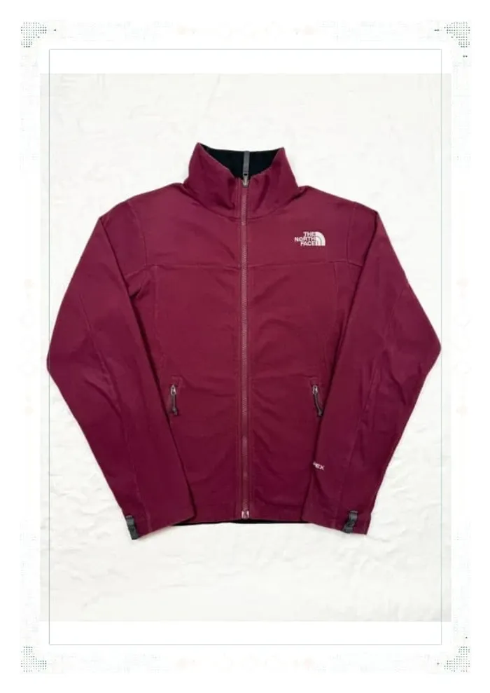 The North Face polaire bordeaux femme taille S full zip polyester - photo numéro 2