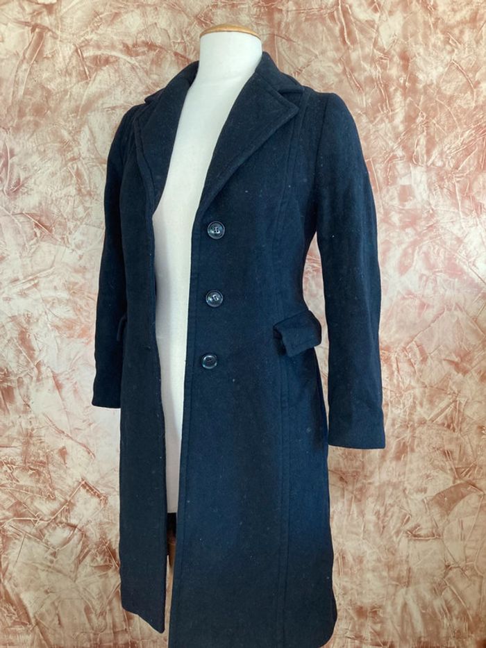 Superbe manteau long noir Zara
