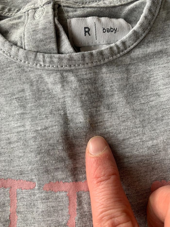 Lot 3 Tee-Shirts R-Baby Rose et Gris 2 Ans - photo numéro 13