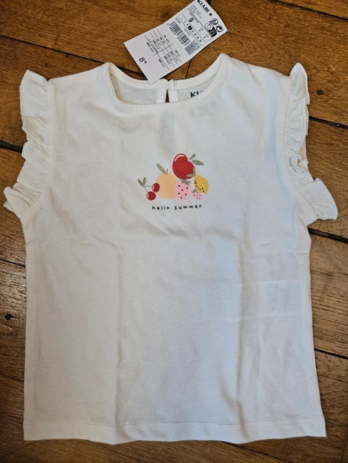 Lot Tee-shirts neufs 9 mois - photo numéro 4