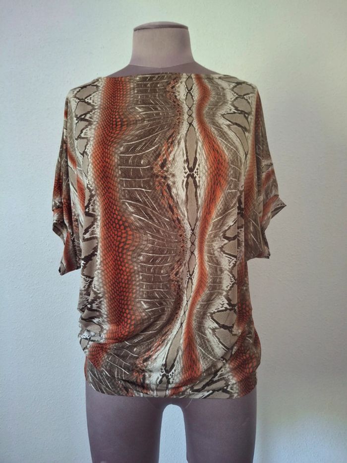 Blouse S serpent manche courte