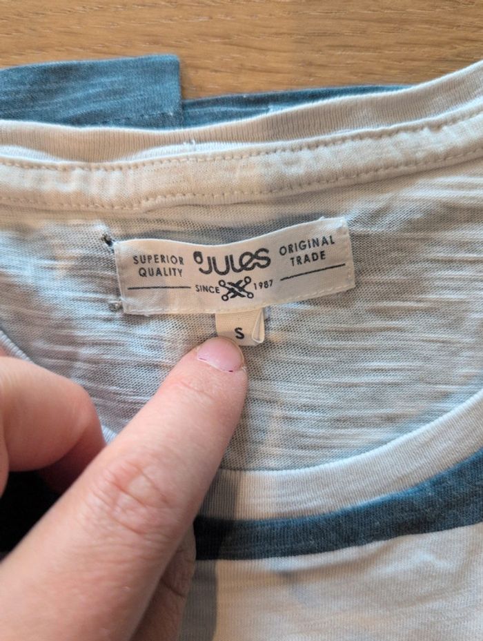 Tee shirt manches courtes a rayures - photo numéro 2