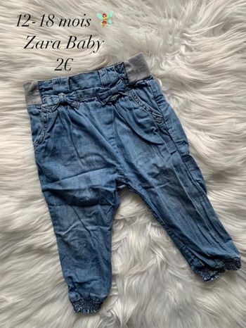 Pantalon 🧚‍♀️ 12-18 mois 🧚‍♀️ Zara Baby