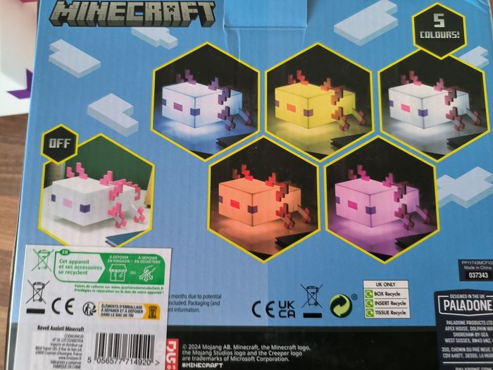 Minecraft veilleuse Axolotl 🎁 - photo numéro 4