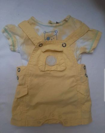 Ensemble salopette + Tee-shirt 1 mois