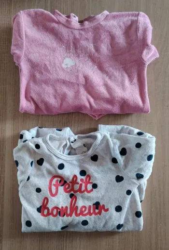 Lot 2 grenouillères 24 mois