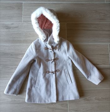 Manteau gris clair fille Sergent Major 8 ans hiver bon état