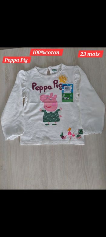 Haut Peppa Pig fille 24mois 