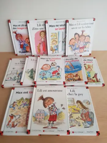 12 livres Max et Lili BD