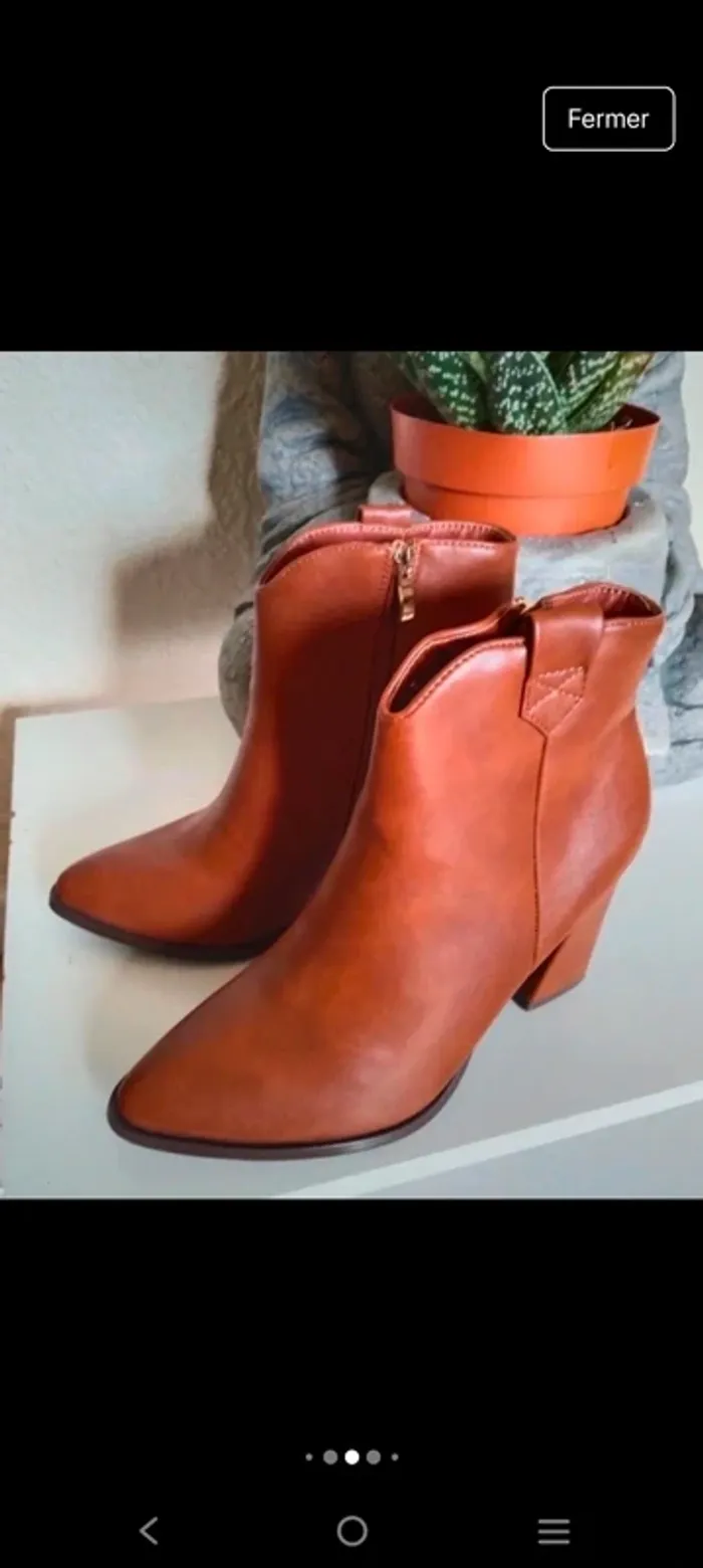 Magnifiques bottines neuves femme marque Mia shoes pointure 39 - photo numéro 5