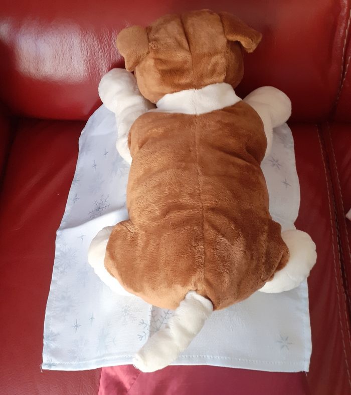Doudou-peluche "Chiot Boxer/Bouledogue" *45cm/longueur - photo numéro 4