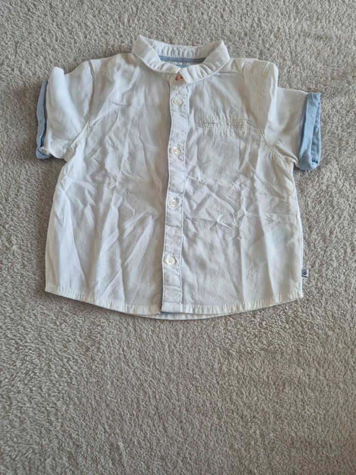 Chemise manches courtes 12 mois
