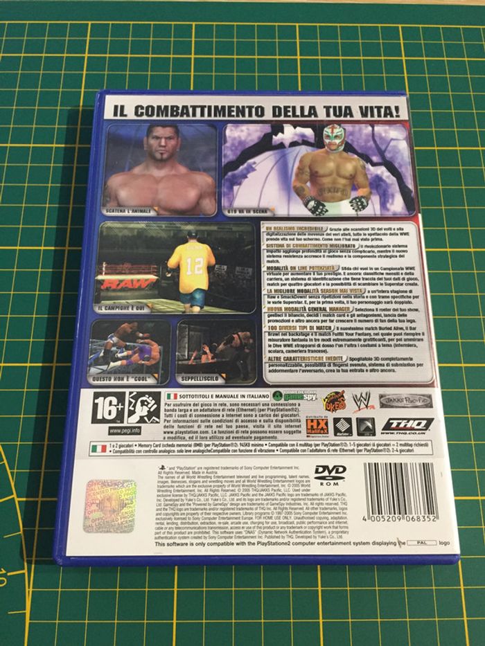 Boite seule italienne Smack Down vs Raw 2006 console de jeux PlayStation 2 ps2 #A59 - photo numéro 3
