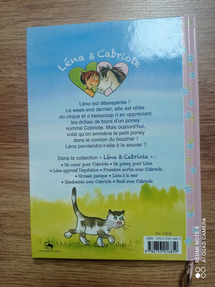 Livre roman enfant, Un coeur pour Cabriole, éditions Piccolia - photo numéro 3