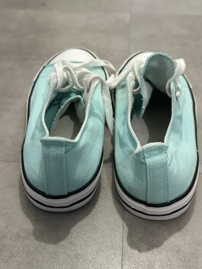 Baskets bleu menthe – taille 37 - photo numéro 4