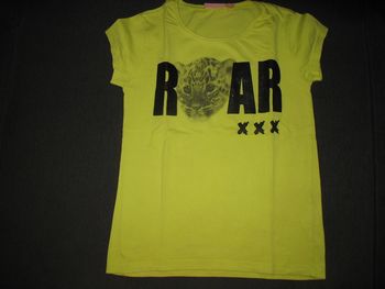 TEE SHIRT MC VERT ANIS FILLE "NKY BY KIABI" - 10 ANS - n°07