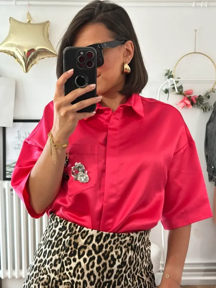 Blouse Maje rose taille 38