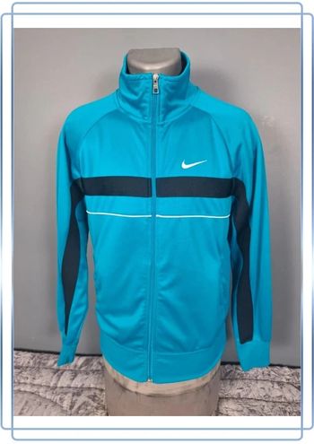 veste légère / Track jacket Nike vintage/ homme - taille M / bleu - brodé (332)