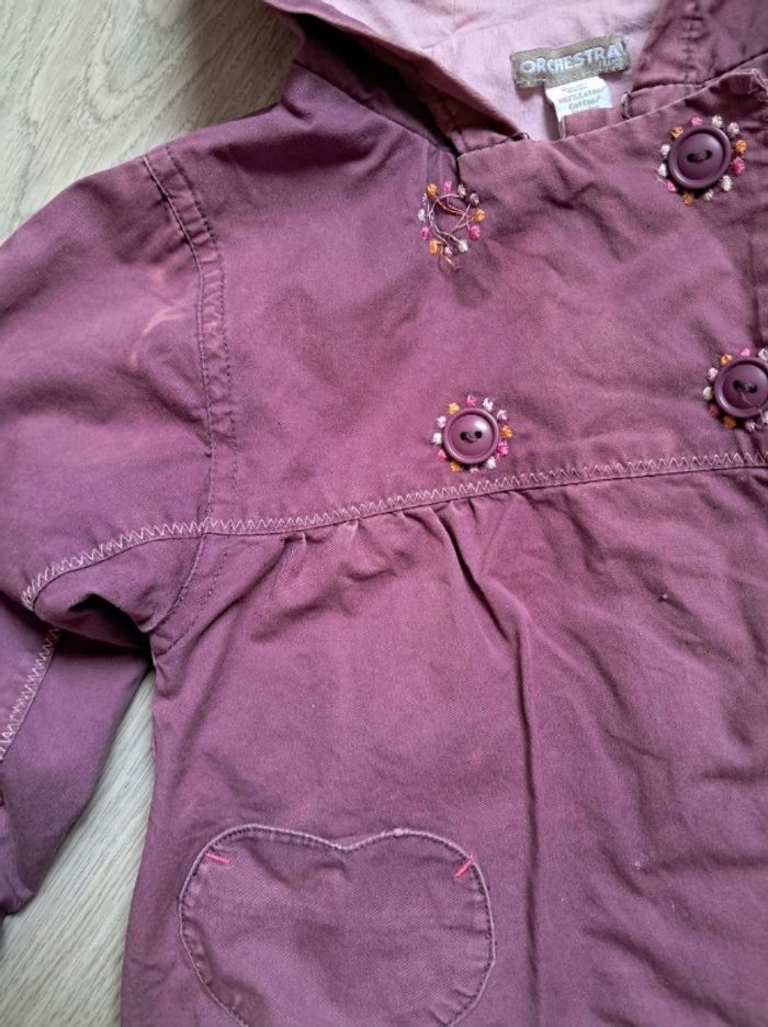 Manteau mi-saison fille 18 mois 81 cm Orchestra - photo numéro 2