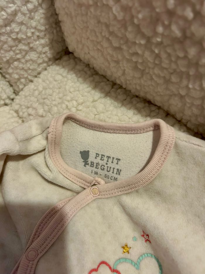 Pyjama rose pale petit béguin - photo numéro 2