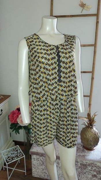 Combishort imprimé fluide neuf Taille S/M