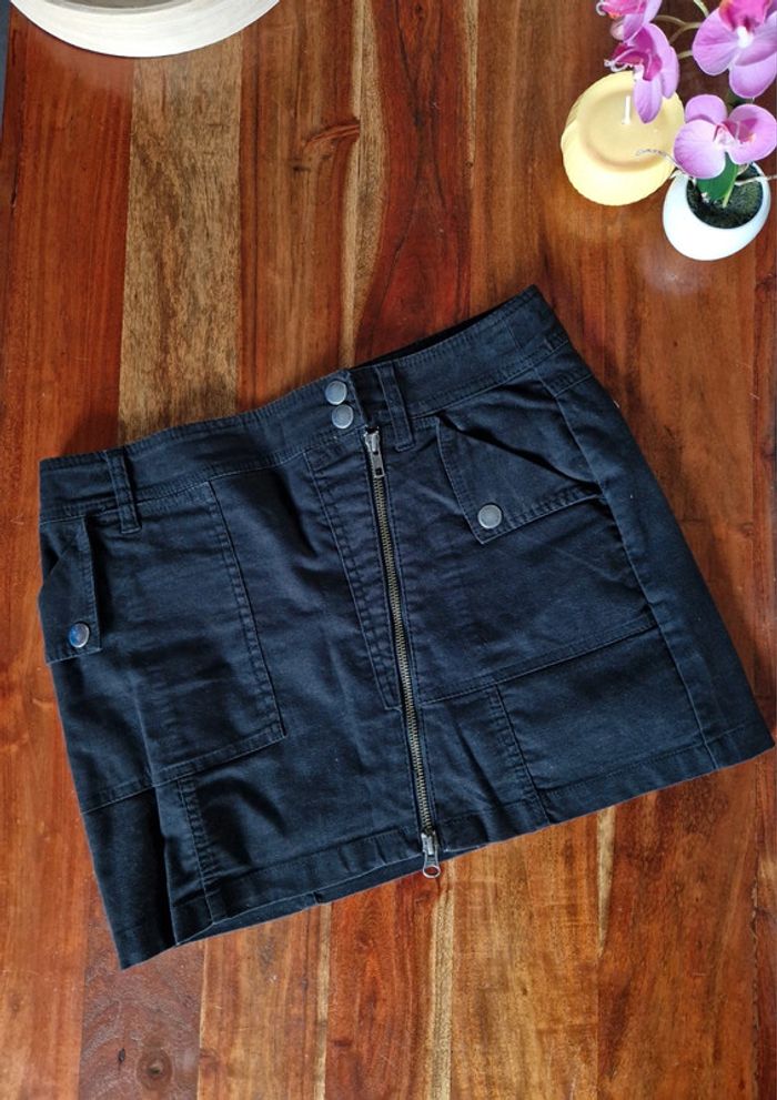 Jupe courte zippée Mango