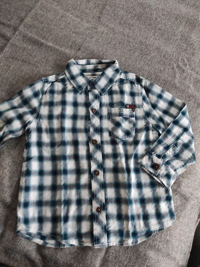 Chemise à carreaux tape à l'oeil 5 ans