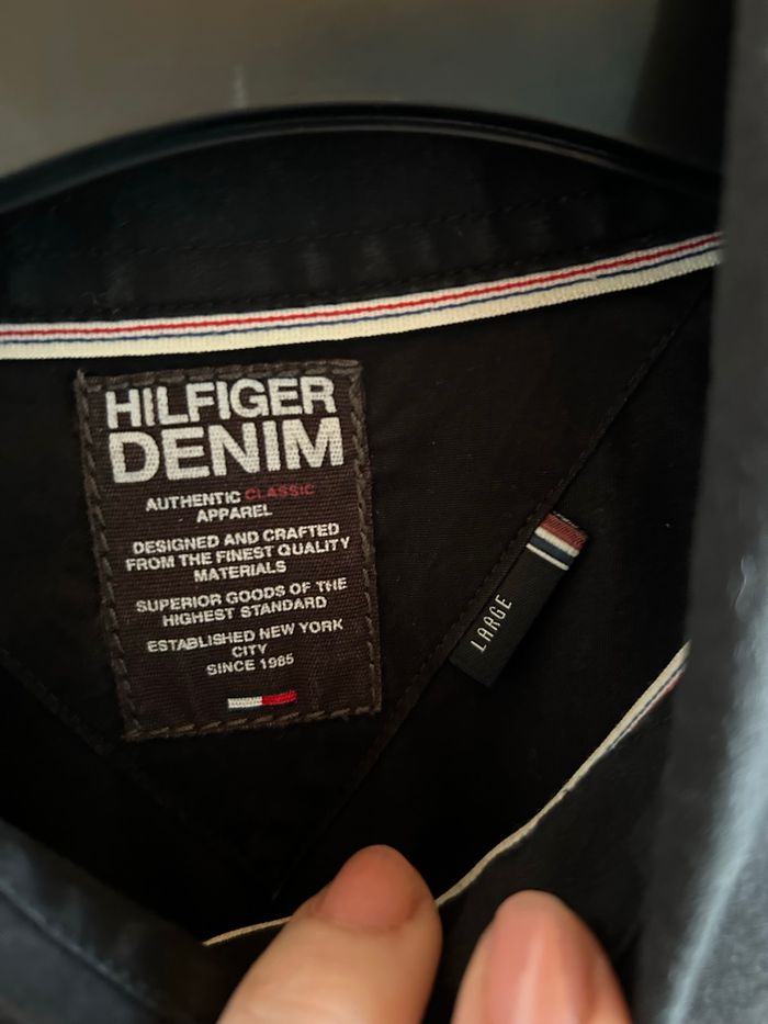 Chemise manches longues noire Tommy Hilfiger - taille L - photo numéro 3
