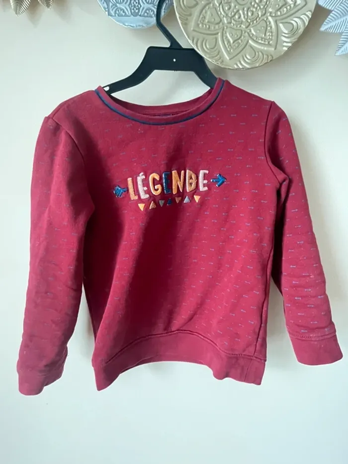 Sweat légende bordeaux
