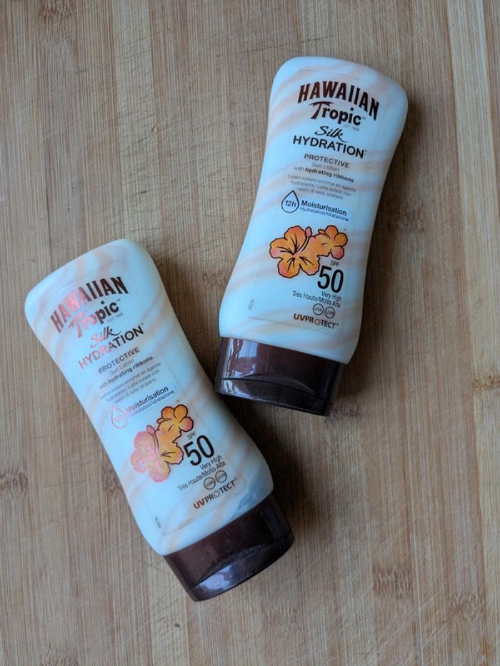 Crèmes solaire x 2 Hawaiian Tropic Hydratation 50