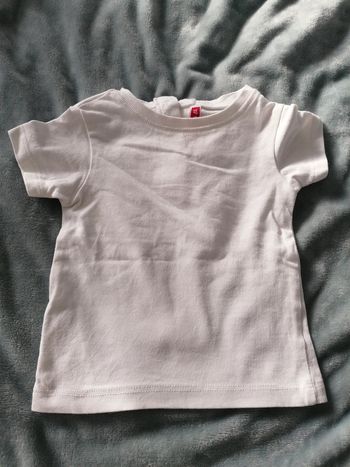 Tes shirt blanc dpam 3 mois