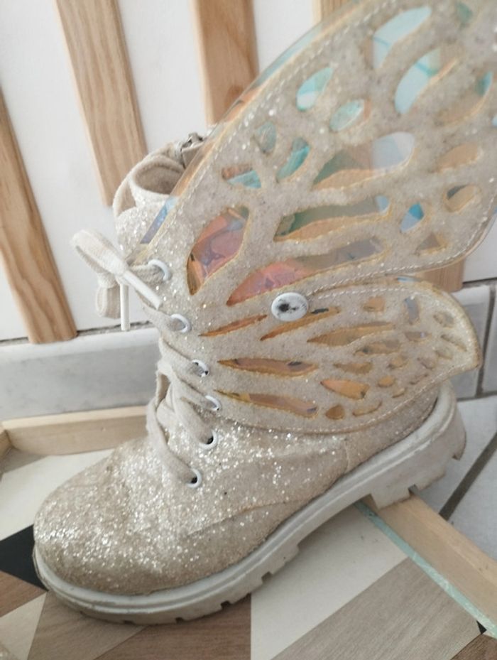 Bottines paillettes papillon 31 - photo numéro 4