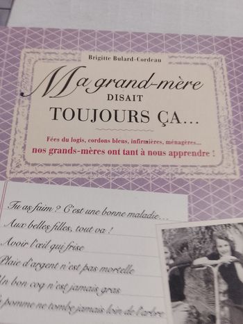 Ma grand mère disait toujours ça...