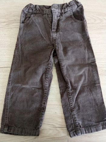 Pantalon garçon velours 