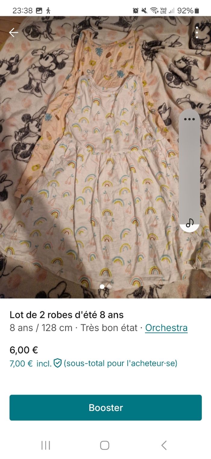 Lot de 2 robes été 8 ans