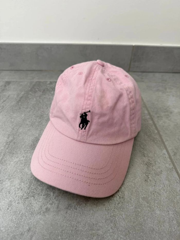 Casquette Polo Ralph Lauren femme rose taille unique parfait état - photo numéro 2