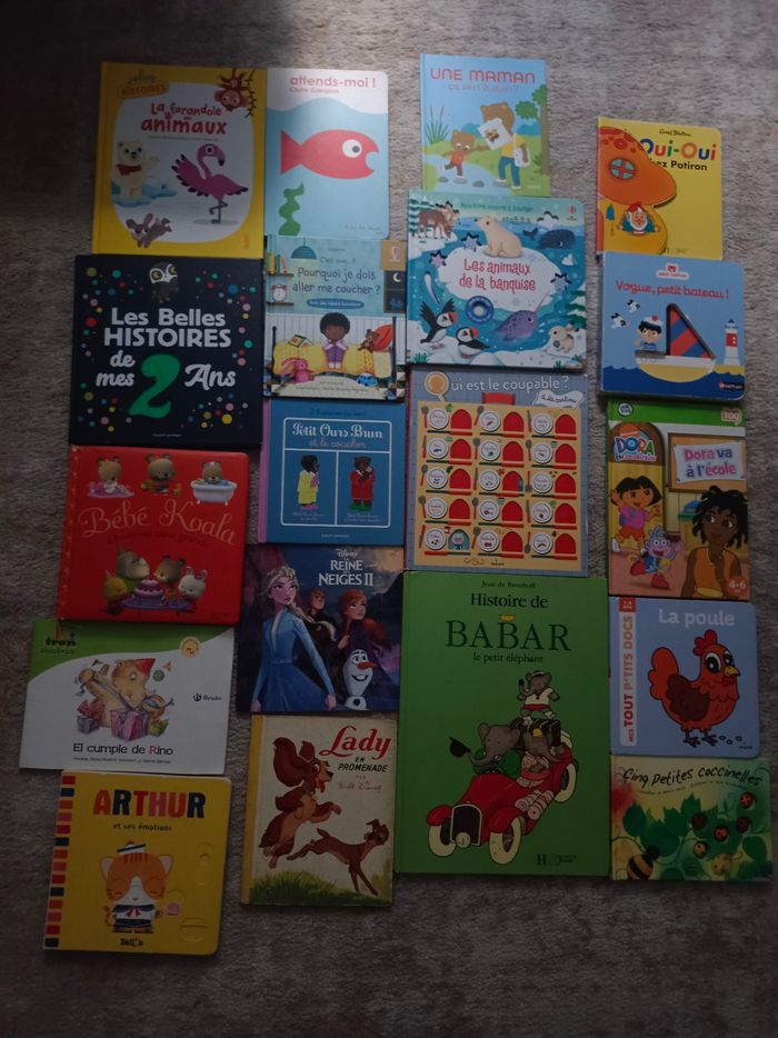 Un lot de livres enfant de 1an a 3ans
